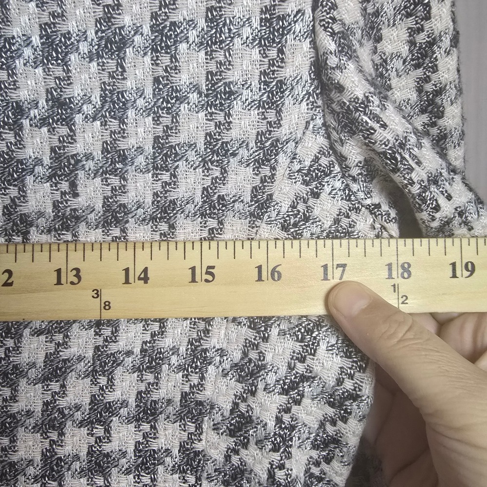 Raspini‎ Vintage Houndstooth Tweed Blazer London Paris Tailored USA 7/8 - Picture 5 of 8